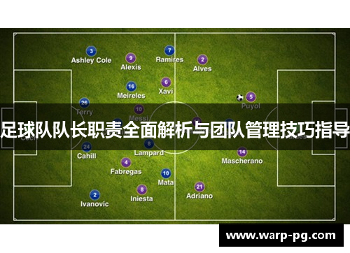 足球队队长职责全面解析与团队管理技巧指导