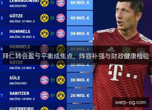 拜仁转会盈亏平衡成焦点，阵容补强与财政健康检验